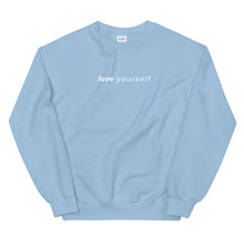 Load image into Gallery viewer, love yourself crewnecks
